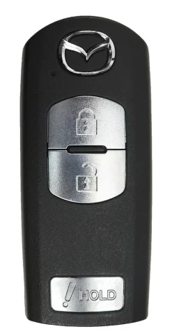 Unrefurbished OEM Mazda KDY3-67-5DY 3 Button Key Fob - Grade A
