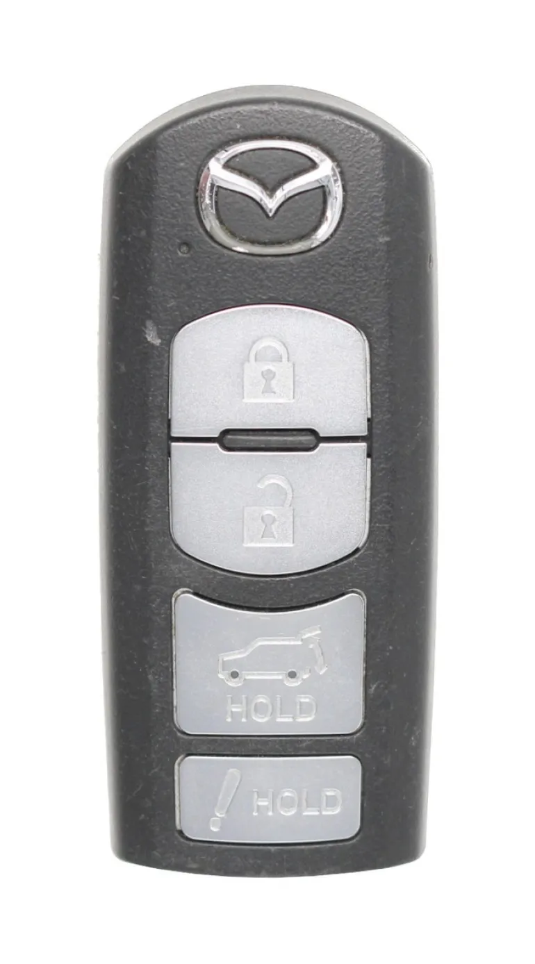 Unrefurbished OEM Mazda WAZSKE13D02 4 Button Key Fob - Grade C