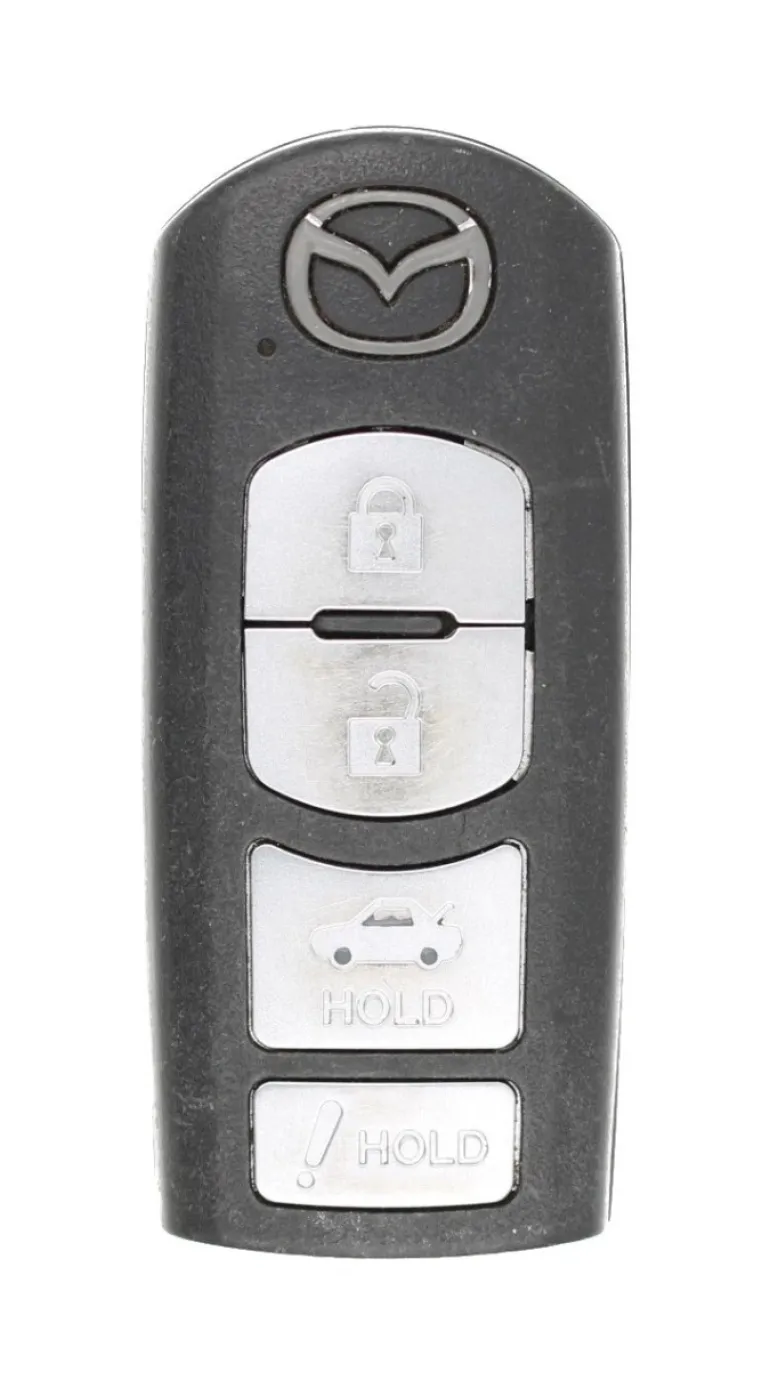 Unrefurbished OEM Mazda WAZSKE13D02 4 Button Key Fob - Grade C