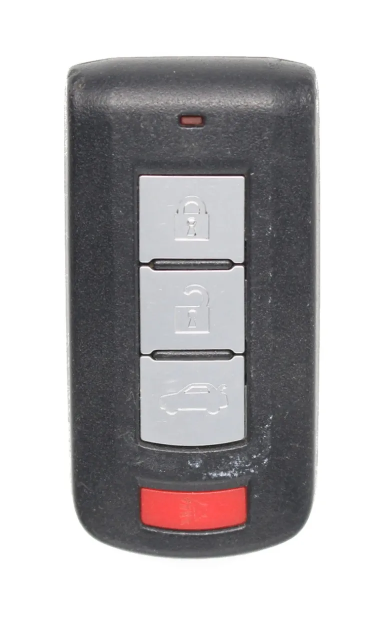 Unrefurbished OEM Mitsubishi 8637A228 | 8637B885 4 Button Key Fob - Grade A