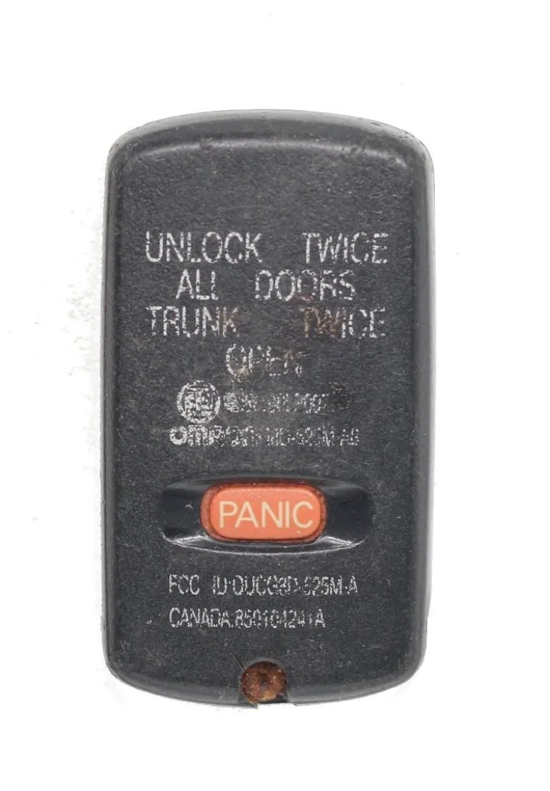 Unrefurbished OEM Mitsubishi 90LP0077 OUCG8D-525M-A 4 Button Key Fob - Grade A