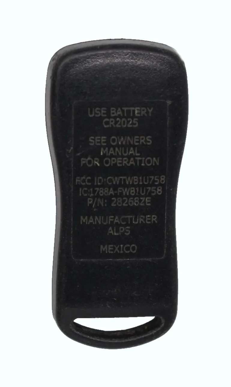 Unrefurbished OEM Nissan Infiniti 28268ZE 4 Button Key Fob - Grade C