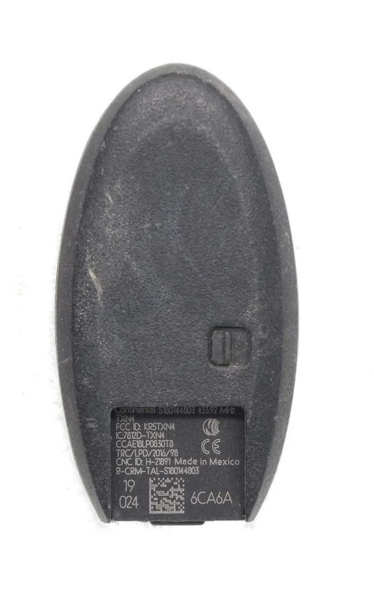 Unrefurbished OEM Nissan S180144803 6LA6A KR5TXN4 5 Button Key Fob - Grade A