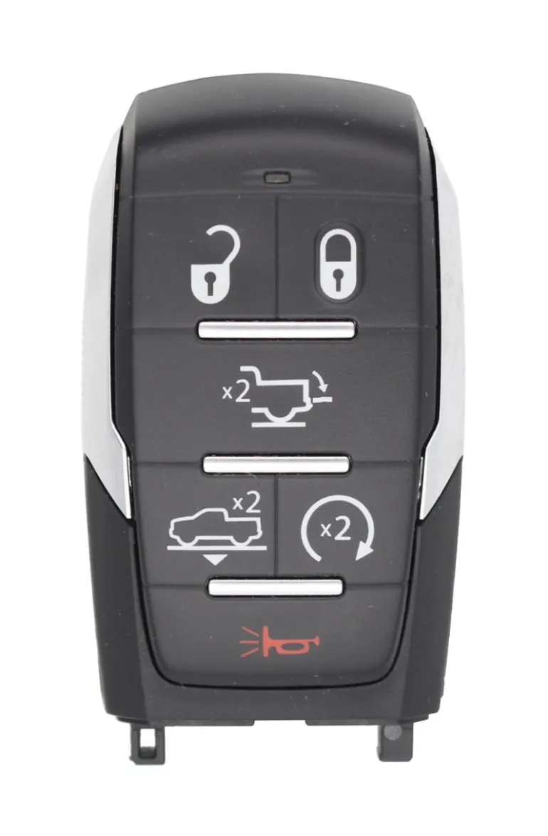 Unrefurbished OEM Ram 68442910 AB OHT-4882056 6 Button Key Fob - Grade A