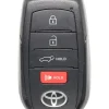Unrefurbished OEM Toyota 231451-2561 G HYQ14FBW 4 Button Key Fob - Grade C