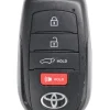 Unrefurbished OEM Toyota Highlander HYQ14FBX 4 Button Key Fob - Grade C