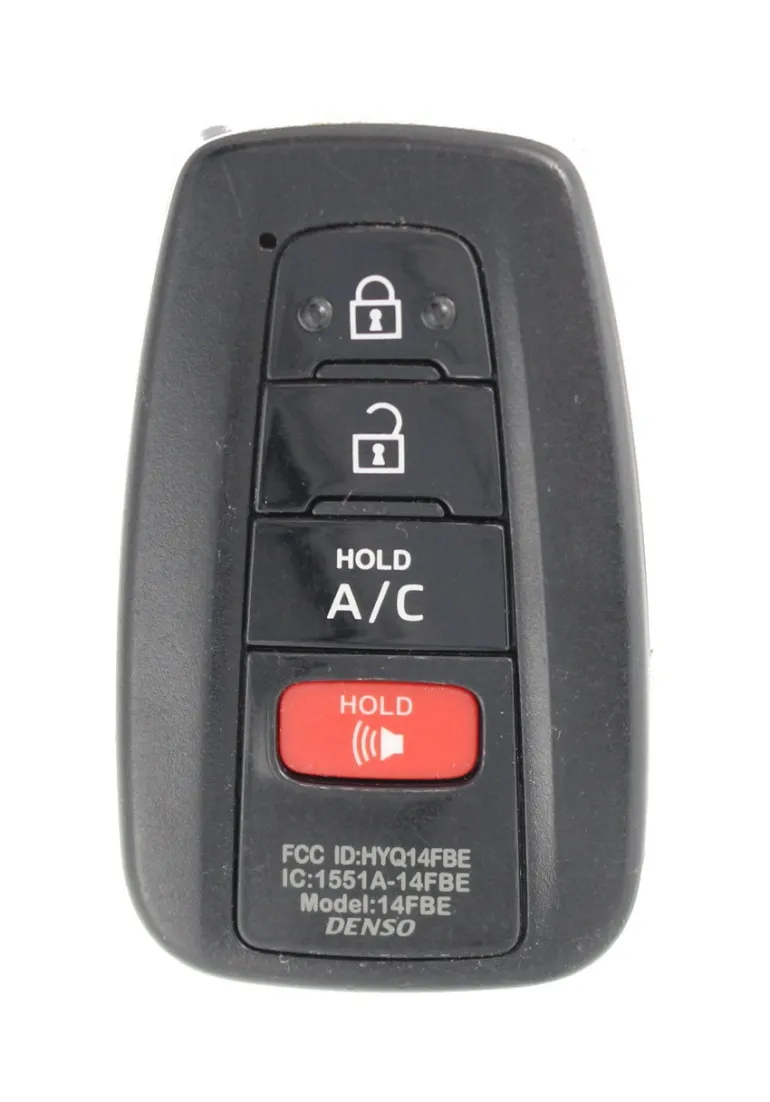 Unrefurbished OEM Toyota 231451-0410 HYQ14FBE 4 Button Key Fob - Grade A
