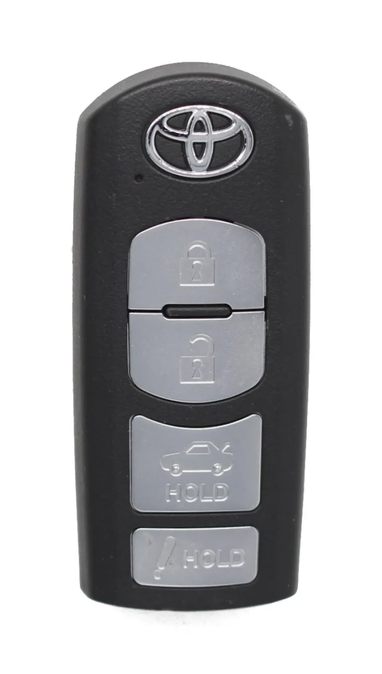 Unrefurbished OEM Toyota WAZSKE13D01 4 Button Key Fob - Grade C