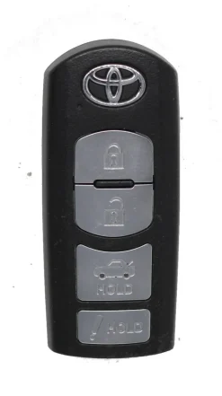Unrefurbished OEM Toyota WAZSKE13D02 4 Button Key Fob - Grade C