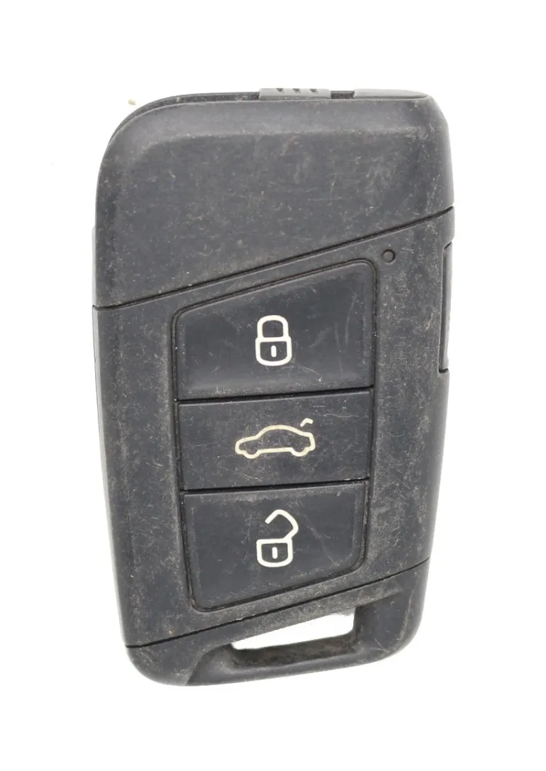 Unrefurbished OEM Volkswagen KR5FS14 T 4 Button Key Fob - Grade C
